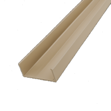 Brise soleil Alu U-rail met afdeklijst Cedar Rail L-300cm / afdeklijst L-200cm