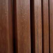 Achter/Zijwand Composiet Dark Teak triple Verticaal 400 cm