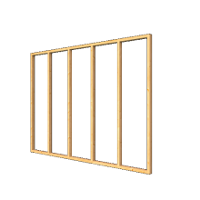 Regelwerk Type G achterwand kapschuur Red Class Wood 300 x 140 cm