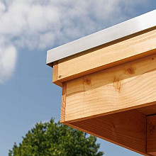 Daklijstset aluminium zilverkleurig voor overkapping 300 x 680 cm combi 400 x 400 cm