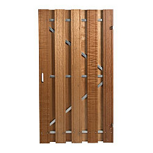 Deur Bangkirai Delux 195 x 100 cm met frame universeel