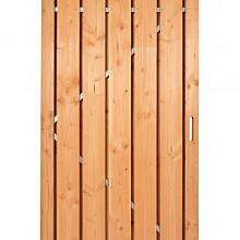 Deur stalen frame Coloured Wood fijn bezaagd 195 x 100 cm