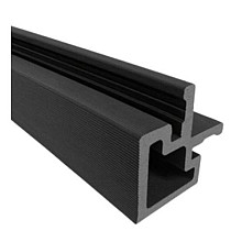 Hoekprofiel cladding, Dark teak 2,6 x 5,0 x 390 cm