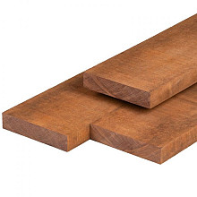 Azobé hardhout bestekhout 4 x 9 x 300 cm fijnbezaagd