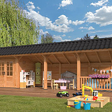 Kapschuur Bergen L Type 11 Douglas Gedroogd Potdekselplank blank