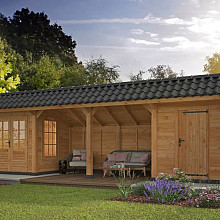 Kapschuur Bergen L Type 12 Douglas Gedroogd Potdekselplank blank