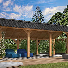 Kapschuur Bergen L Type 5 Douglas Gedroogd Potdekselplank blank