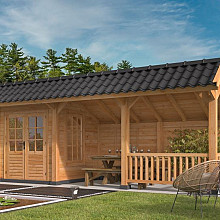 Kapschuur Bergen L Type 8 Douglas Gedroogd Potdekselplank blank