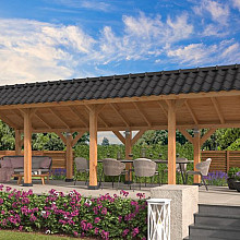 Kapschuur Bergen L Type 9 Douglas Gedroogd Potdekselplank blank