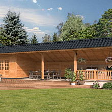 Kapschuur Bergen XL, Type 11 Douglas Gedroogd Potdekselplank blank