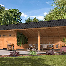 Kapschuur Bergen XL, Type 7 Douglas Gedroogd Potdekselplank blank