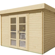 Blokhut - Tuinhuis Extramodern | 28 mm | vuren Red Class Wood geïmpregneerd