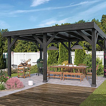 DHZ Rijssen Douglas 500 x 400 cm zwart geïmpregneerd