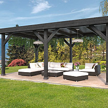 DHZ Rijssen Douglas 600 x 400 cm zwart geïmpregneerd