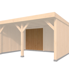 DHZ Rijssen vertikale wand module Type B 250 x 224 cm onbehandeld