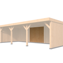 DHZ Rijssen vertikale wand module Type C 300 x 224 cm onbehandeld