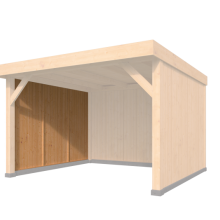 DHZ Rijssen vertikale wand module Type D 400 x 224 cm onbehandeld