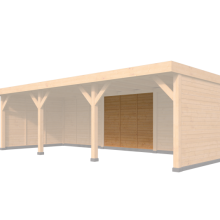 DHZ Rijssen wand module Type C 300 x 224 cm onbehandeld