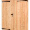 Douglas dubbele klampdeur B185xH205 cm buitenmaat, linksdraaiend