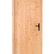 Douglas enkele dichte deur B100xH205 cm buitenmaat, linksdraaiend