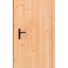 Douglas enkele dichte deur B100xH205 cm buitenmaat, rechtsdraaiend
