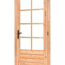 Douglas enkele glas deur 8-ruits B110 x H215 cm (buitenmaat), rechtsdraaiend