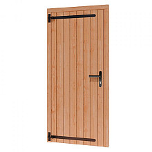 Douglas enkele klampdeur B100xH205 cm buitenmaat, linksdraaiend