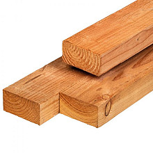 Douglas balk 5 x 10 x 400 cm, vers, fijnbezaagd en scherpkantig