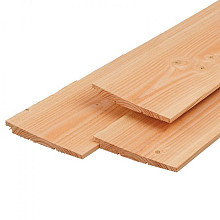 Douglas zweeds rabat 1,1/2,2 x 19,5 x 500 cm, vers, 3 zijden geschaafd, 1 zijde fijnbezaagd, scherpk