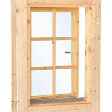 Draai- /kiepraam enkel L4 vuren 84 x 105,1 cm | honinggeel geïmpregneerd