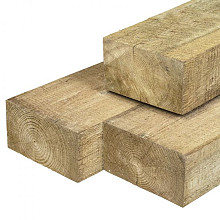 Grenen biels 12 x 22 x 260 cm groen geïmpregneerd fijnbezaagd scherpkantig A/B klasse 3, PEFC