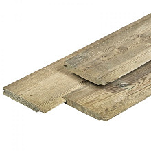 Grenen dubbel rabat 1,8 x 14 x 420 cm vers groen geïmpregneerd geschaafd, Neutraal