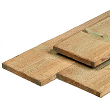 Grenen kantplank 2 x 20 x 400 cm vers groen geïmpregneerd fijnbezaagd scherpkantig Neutraal