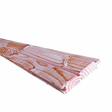 Douglas geschaafd 2-zijdig dubbel rhombus profielplank, 2,7 x 14,5 x 400 cm, onbehandeld