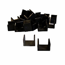 PVC adaptor clip t.b.v. centreren 25-28 mm profielplanken in de H-gleufpaal