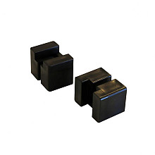 PVC adaptor clip t.b.v. centreren dubbele staafmat 6/5/6 schermen in de H-gleufpaal