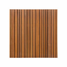 Thermovision Ayous geschaafd lattenscherm variabel, verticaal, 180 x 180 x 3,9 cm, thermisch gemodif
