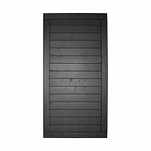 Vuren tuindeur Hillhout Basic Excellent, 100 x 180 x 4,5 cm, zwart gespoten (RAL 9005)