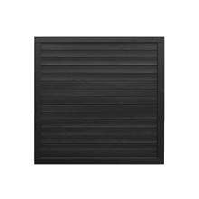 Vuren tuinscherm Hillhout Basic Excellent, 180 x 180 x 4,5 cm, zwart gespoten (RAL 9005)
