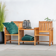 Hardhouten Loveseat Premium