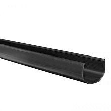 Kunststof Minigoot Bakgoot 65 mm - 200 cm Zwart