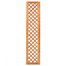 Trellis met lijst, diagonale lamellen hardhout kunstmatig gedroogd H180 x B40 cm