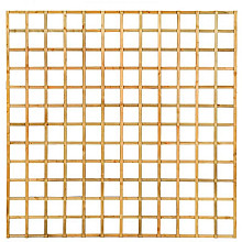 Trellis recht, lamel 1,3 x 2,5 cm grenen groen geïmpregneerd H180 x B180 cm, Neutraal