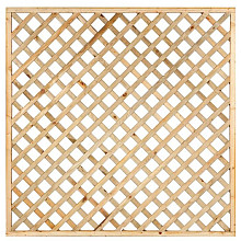 Trellis met lijst, diagonale lamellen grenen groen geïmpregneerd H180 x B180 cm, PEFC