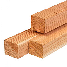 Red Class Wood ME vuren regel 4,5 x 4,5 x 300 cm – gedroogd, geïmpregneerd en geschaafd, FSC