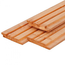 Red Class Wood ME vuren triple profiel plank 2,2 x 14 x 240 cm – gedroogd, geïmpregneerd en geschaaf