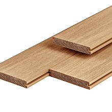 PuraShield composiet vlonderplank 2,3 x 13,8 x 400 cm, cedar, massief, fijne houtnerf, clip systeem