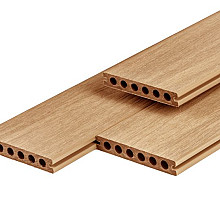 PuraShield composiet vlonderplank 2,3 x 13,8 x 400 cm, cedar, semi-massief, fijne houtnerf, clip sys