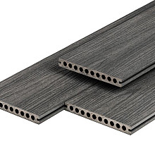 PuraShield composiet vlonderplank 2,3 x 21,0 x 500 cm, dark grey, semi-massief, fijne houtnerf, clip