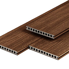 PuraShield composiet vlonderplank 2,3 x 21,0 x 500 cm, ipé, semi-massief, fijne houtnerf, clip syste